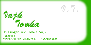 vajk tomka business card